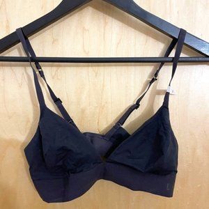 DKNY Black Triangle Bralette - unpadded